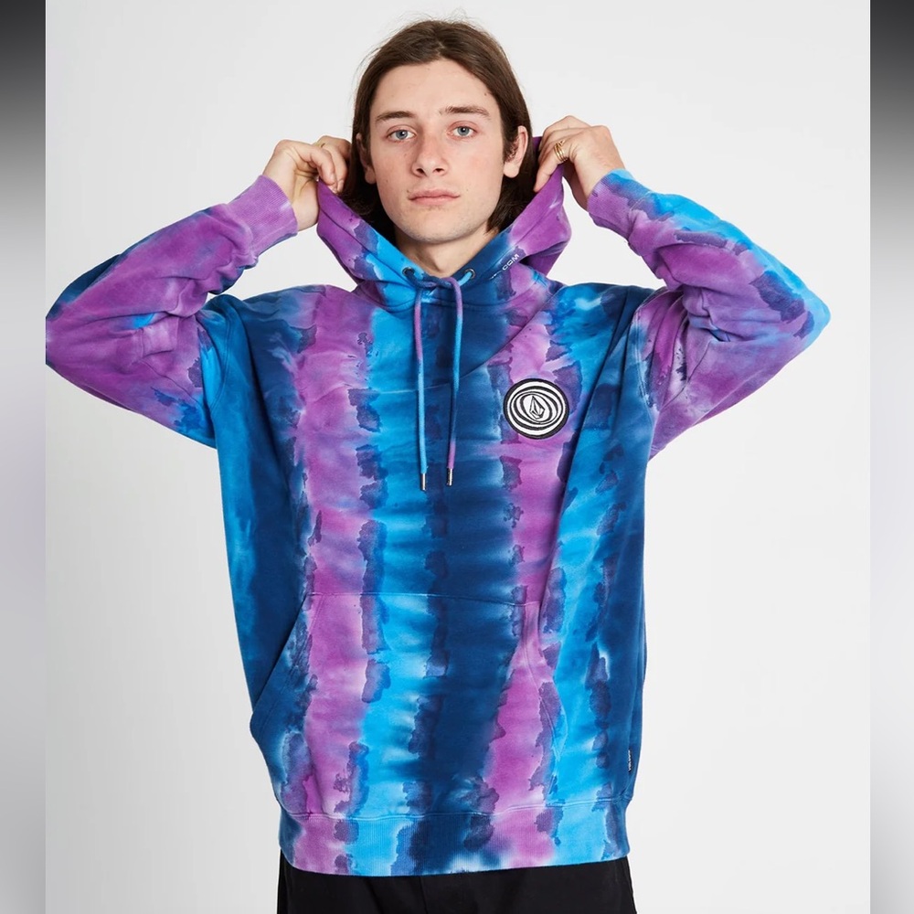 Volcom Scrowed Tie Dye Hoodie EUC